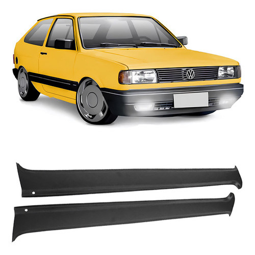 Par De Ombreira Da Porta Gol Quadrado Cl Em Plástico Preto em Oferta na Shopee