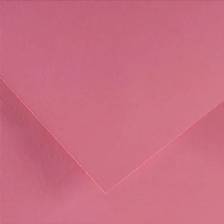 Papel A4 185g Rosa Chiclete Liso Fosco Canson Iris Vivaldi 25 Folhas