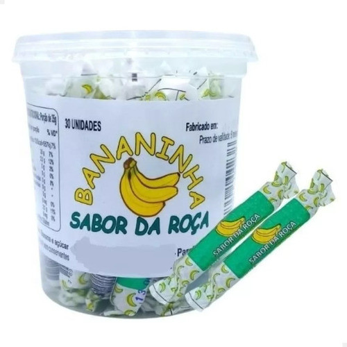 Bananinha Sabor Da Roça Pote C/ 30 Unidades