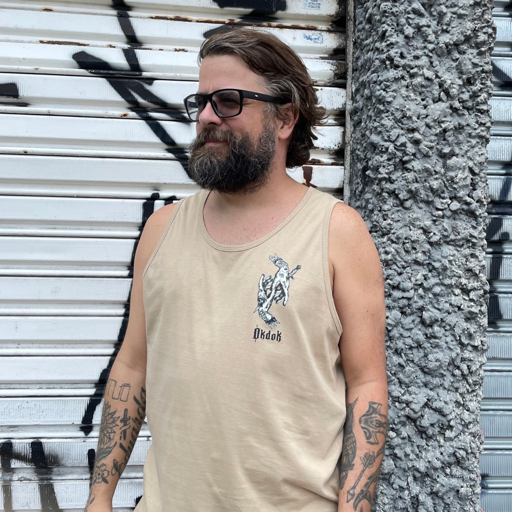 Camiseta Regata Okdok Tatoo Hands Confortável Premium
