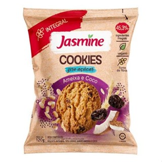 Jasmine Cookies Ameixa Preta E Coco Zero Açúcar 120G em Oferta na Shopee