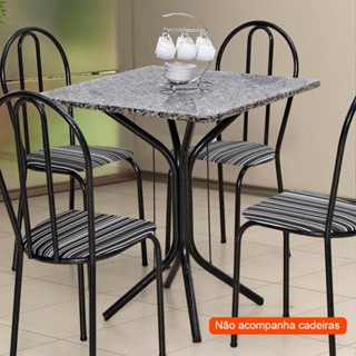 Mesa de Jantar Quadrada Thais Preta 70 cm em Oferta na Shopee