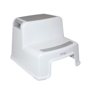 Banquinho Degrau Infantil Banheiro Escadinha Cinza Clingo