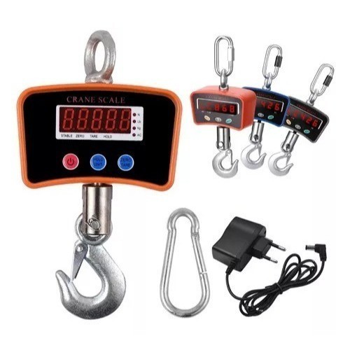 Balança Digital Insdutrial Gancho 1000Kg Suspensa C/ Bateria Interna