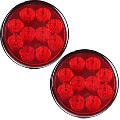 2 Lanterna Traseira 96mm Ônibus Caminhão Bugue 10 LED VM 12V