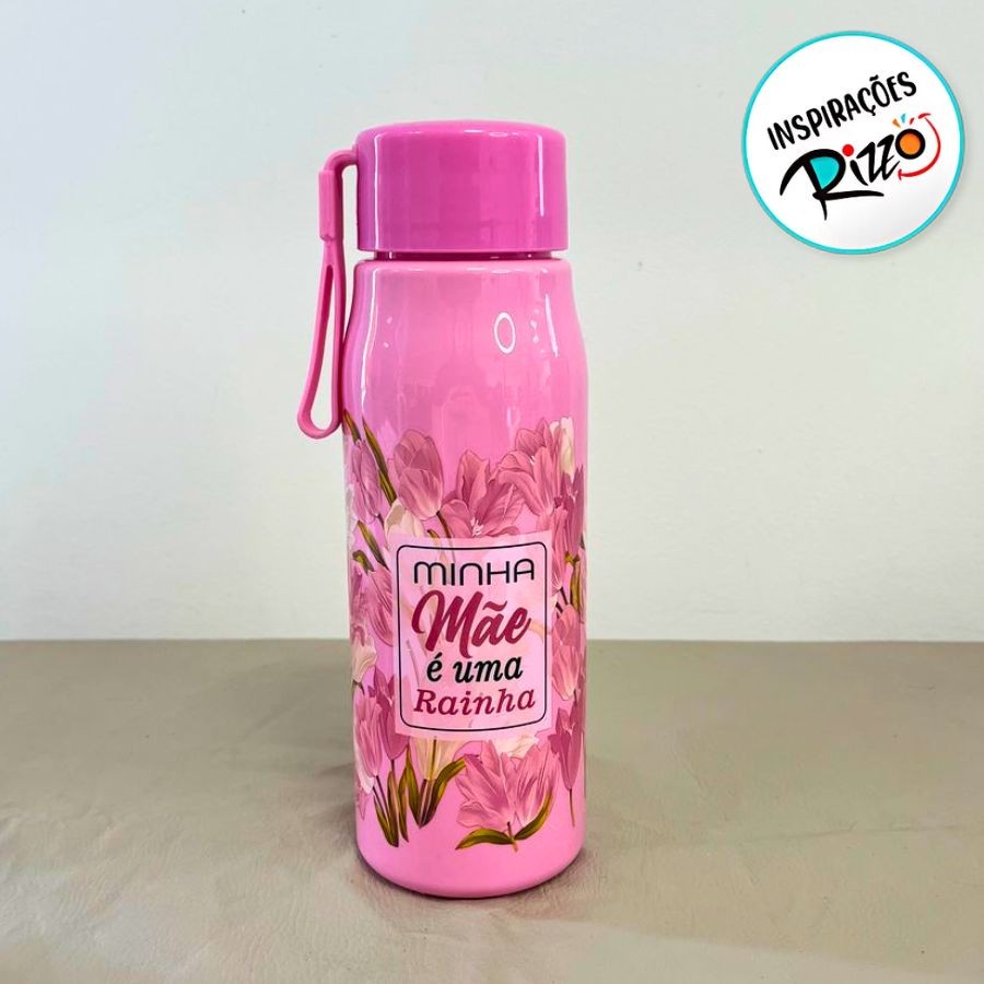 Garrafa Squeeze - Minha Mãe é uma Rainha - 500ml - 1 unidade - Rizzo
