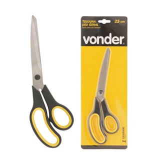 Tesoura Multiuso, Com Cabo Plástico 25cm Vonder em Oferta na Shopee