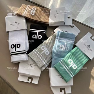 Meias de ioga tubo longo tubo médio meias curtas meias de corrida algodão penteado em Oferta na Shopee