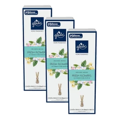 Kit 3 Difusor de Aromas Fresh Flowers Glade Home Fragrance 100ml cada