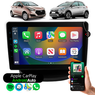 Multimídia 9 Polegadas Hyundai HB20 Hb20S Hb20X 2012 à 2019 Com Carplay Android Auto Bluetooth e Entrada Câmera de Ré em Oferta na Shopee