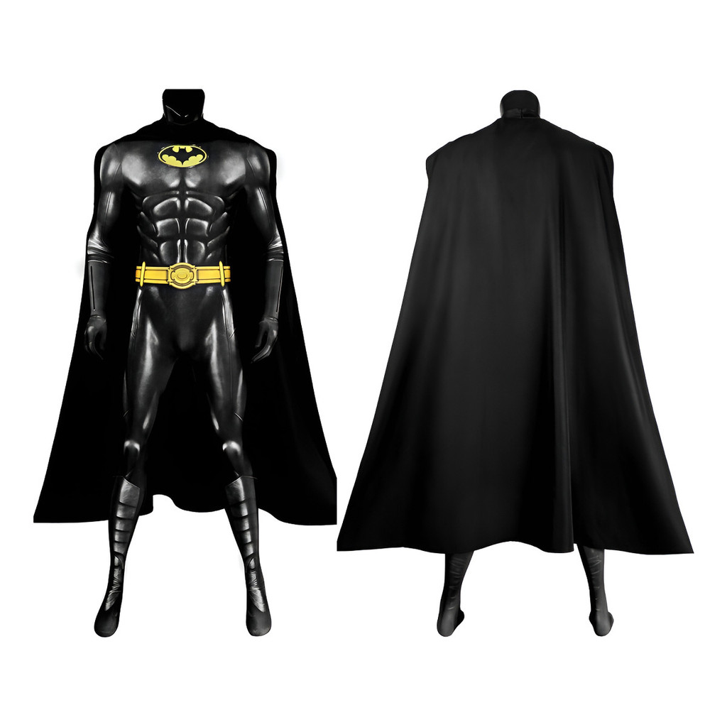 Fantasia Clássico Michael Keaton Cosplay Traje Luxo Com Capa em Oferta na Shopee