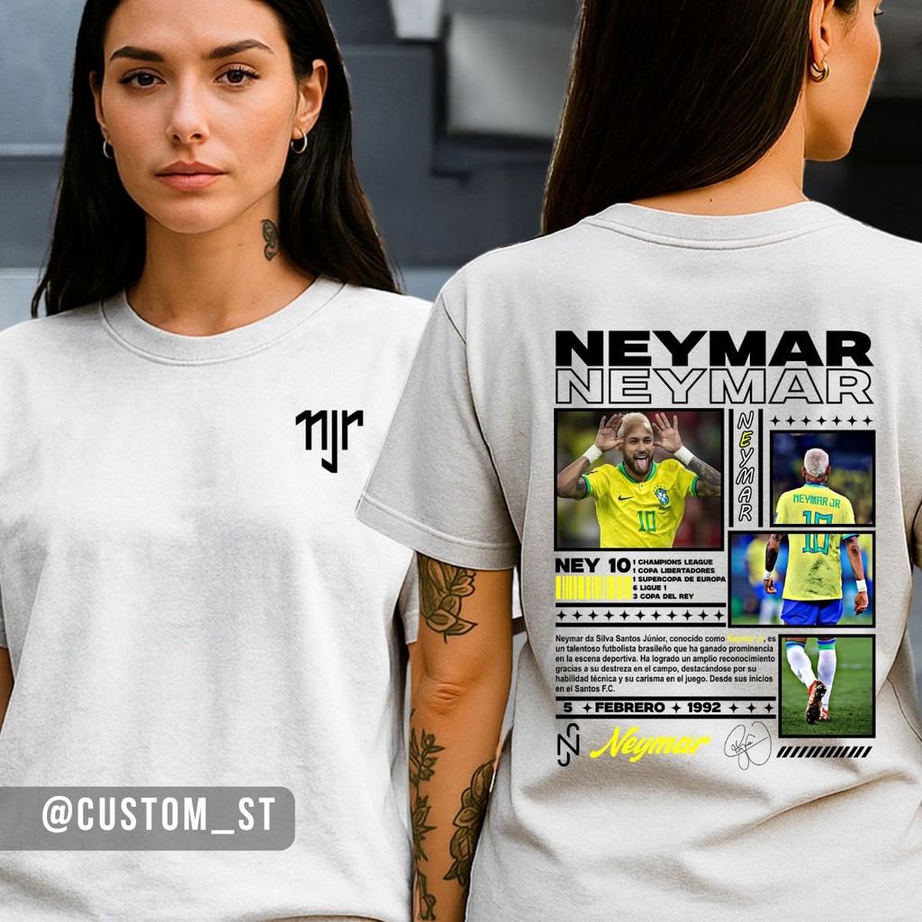 Camiseta Neymar Atacante Menino Ney Idolo Futebol Craque Njr Bola Graphic Tee Vila Formosa