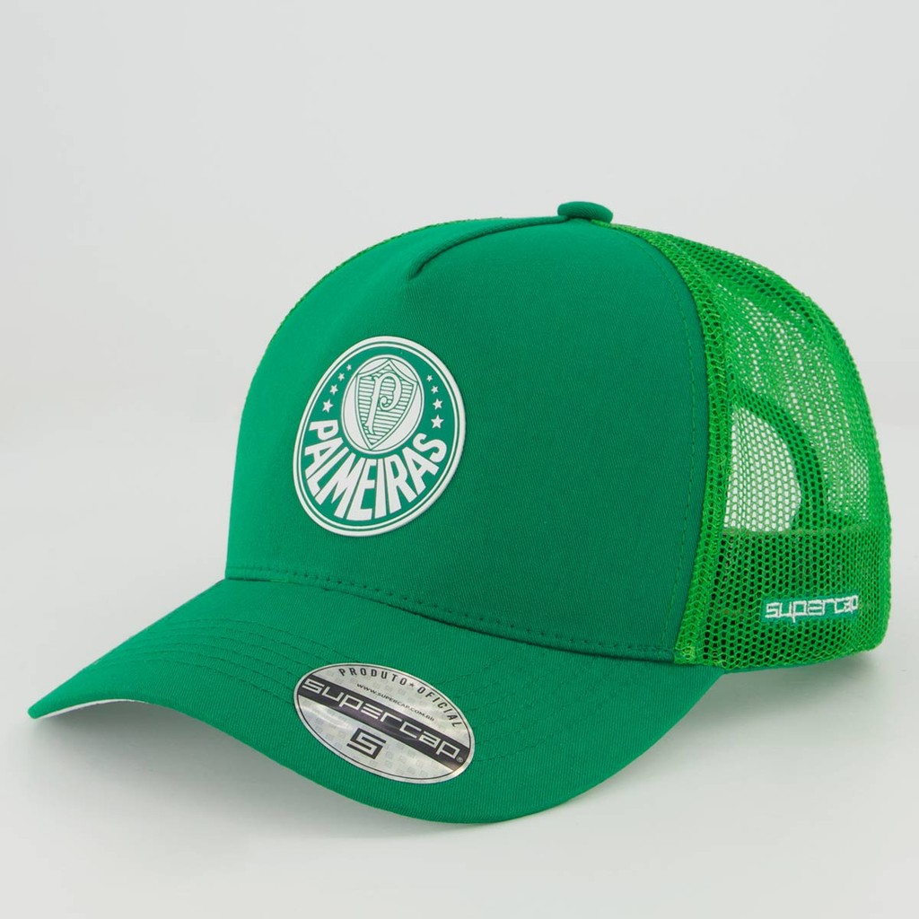 Boné Palmeiras Trucker Verde em Oferta na Shopee