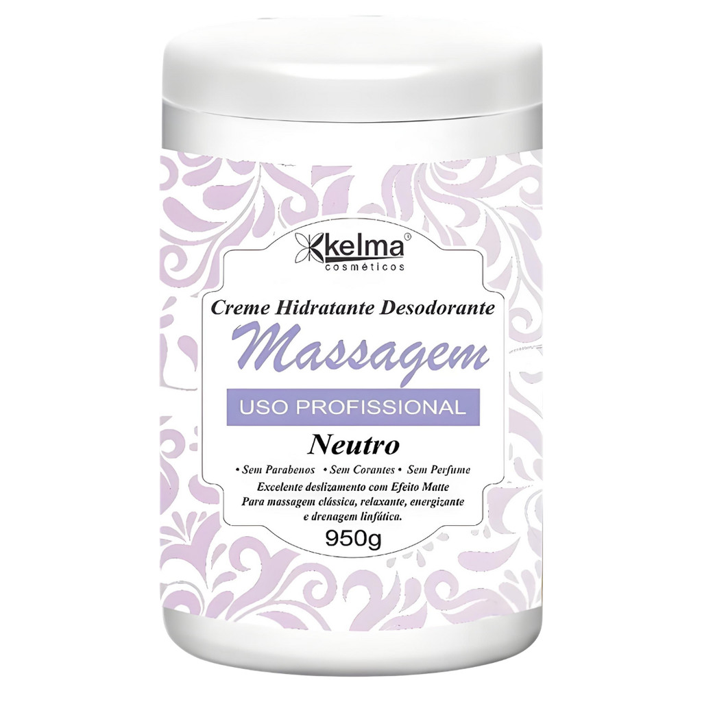 Creme para Massagem Corporal Neutro Kelma 950g