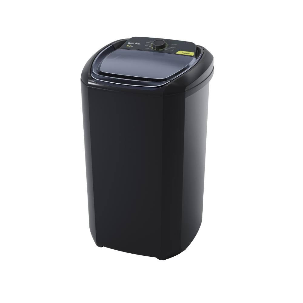 Tanquinho de Lavar Roupas Wanke 8,5kg Super LWBE085T3 Preto 220V