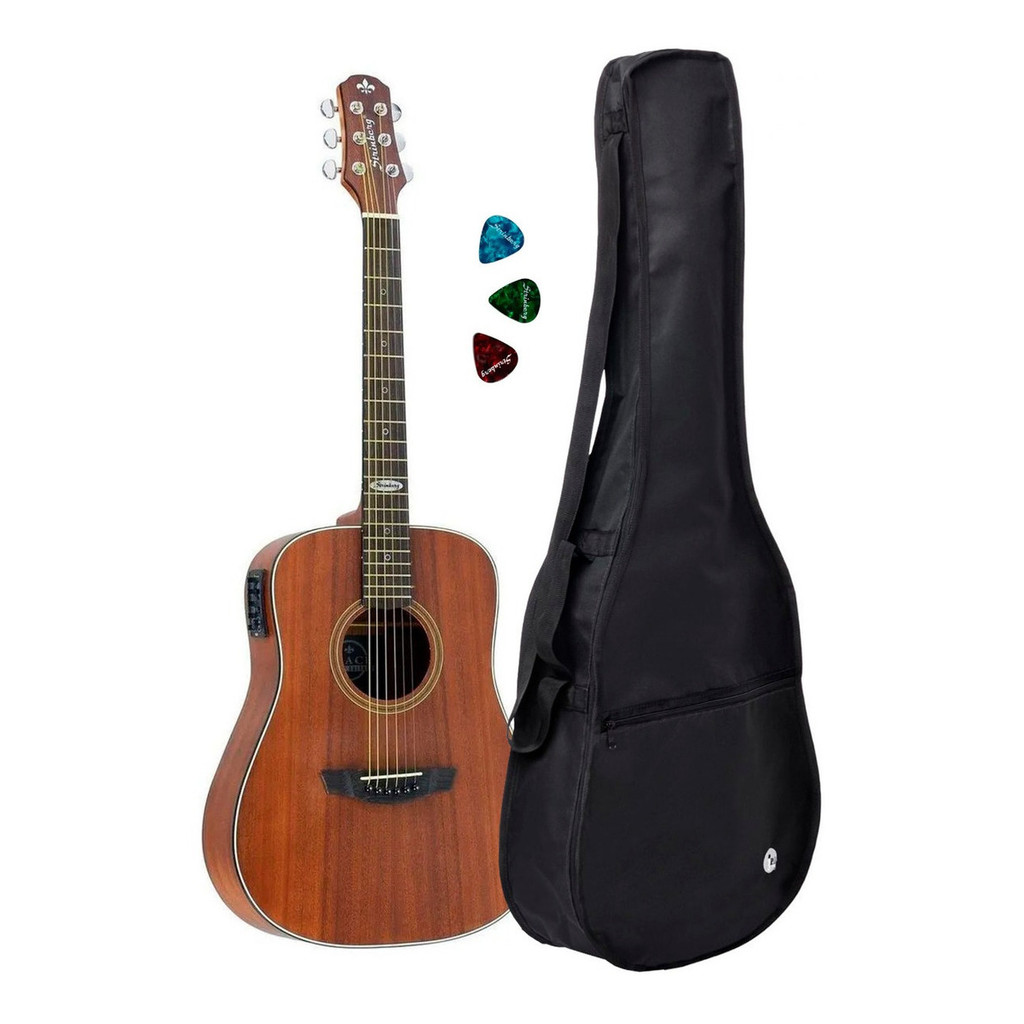 Violão Strinberg Sr200 Mgs Elétrico Mini Folk+capa Reforçada em Oferta na Shopee