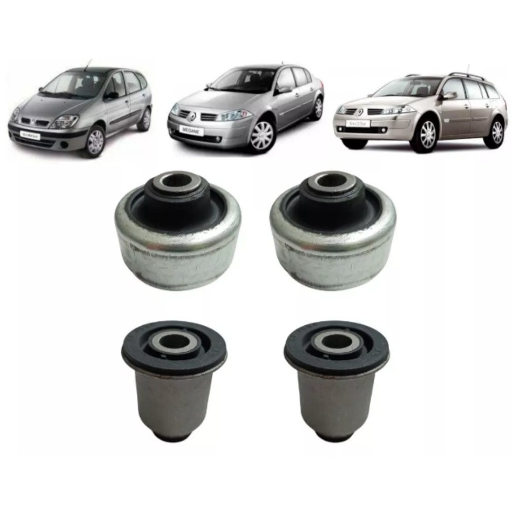 Kit 4 Buchas Bandeja Renault Megane Grand Tour Scenic 07/...