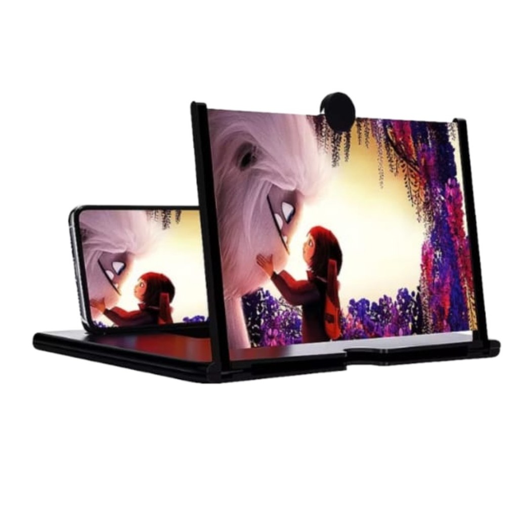 Amplificador De Imagem Da Tela Do Celular Lupa 3d Preto SM-F12 em Oferta na Shopee