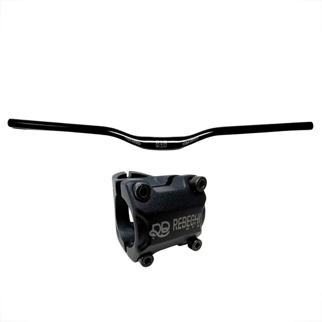 Kit Guidão Wheeling Freerid Curvo 700mm Voador Viking Gios