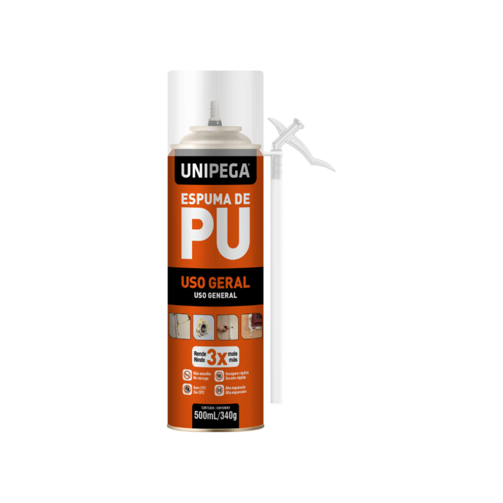 ESPUMA EXPANSIVA SELANTE UNIVERSAL UNIPEGA 500ML em Oferta na Shopee
