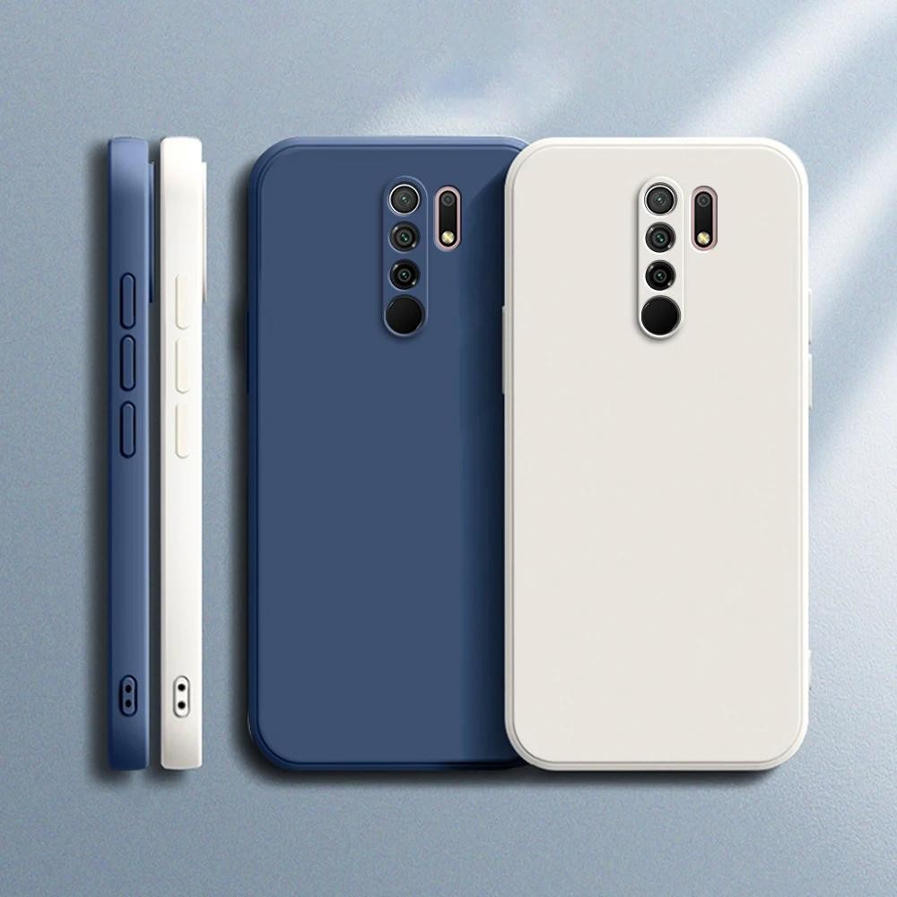 Capa Traseira De Proteção De Câmera Para Redmi 9 Prime 9Prime POCO M2 Recarregado Macio Quadrado Luxo Silicone Líquido À em Oferta na Shopee
