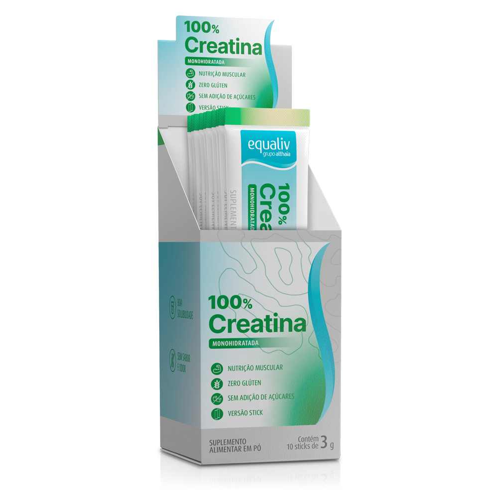 Creatina 100% Monohidratada - 10 Sticks em Oferta na Shopee