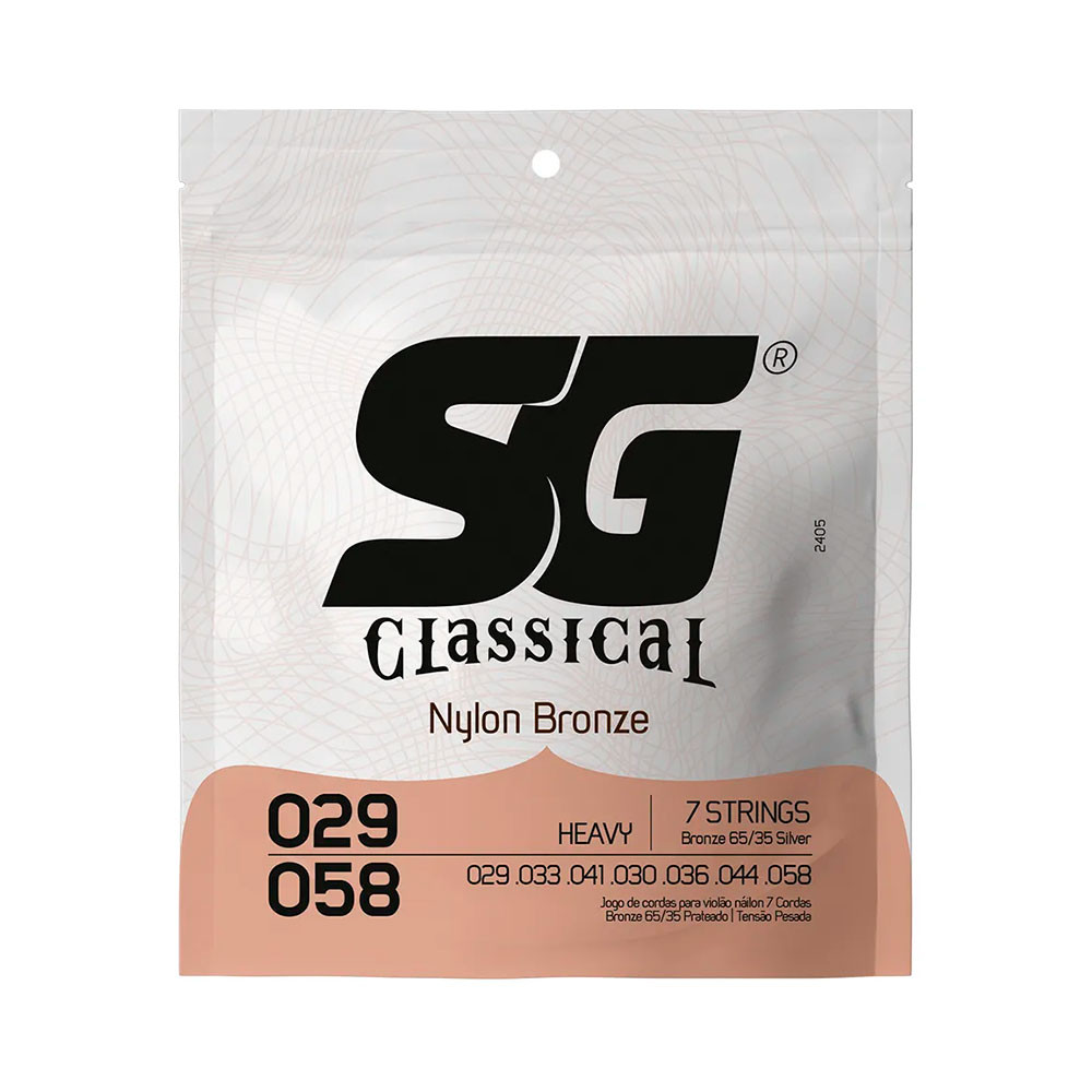 Corda SG P/ Violão Náilon 7 Cordas Tensão Alta - EC0379