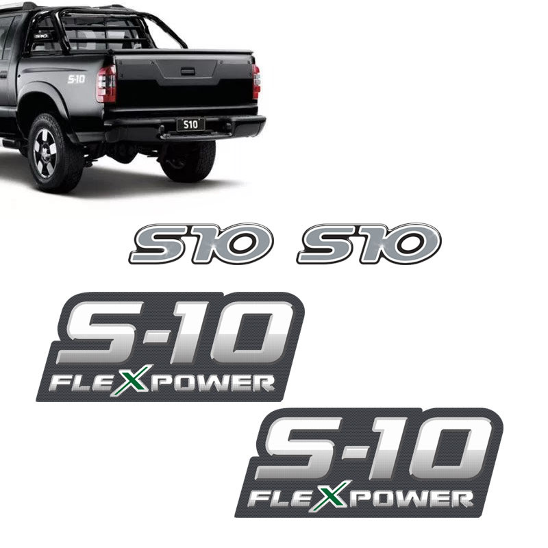 Kit Adesivos S10 Santo Antonio Resinados + Flex Power Verde