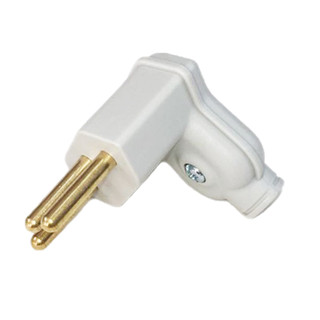 Plugue Plug Tomada Macho Branco 3 Pinos 90 Graus Margirius em Oferta na Shopee