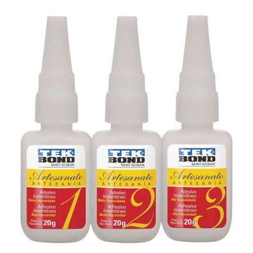 Cola Adesiva Instantânea para Artesanato Tek Bond 20g – Adesivo Rápido para Artesanato e Modelismo em Oferta na Shopee