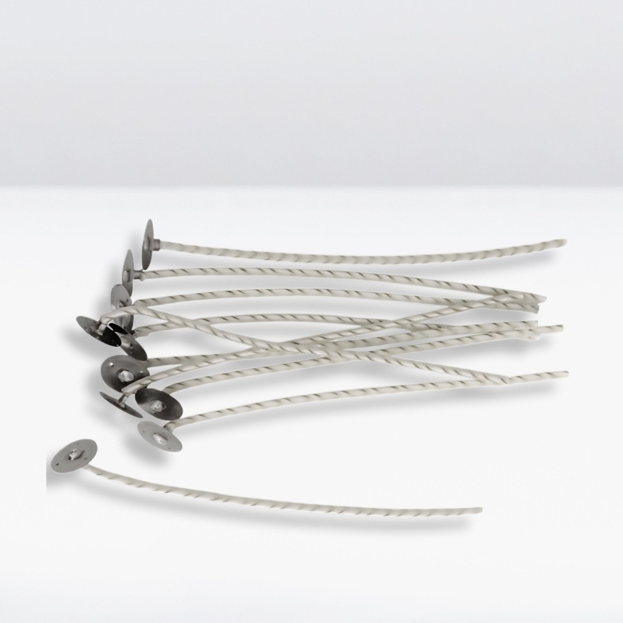 Pavio encerado para Vela Cobre - 16cm  - 10 unidades - Rizzo