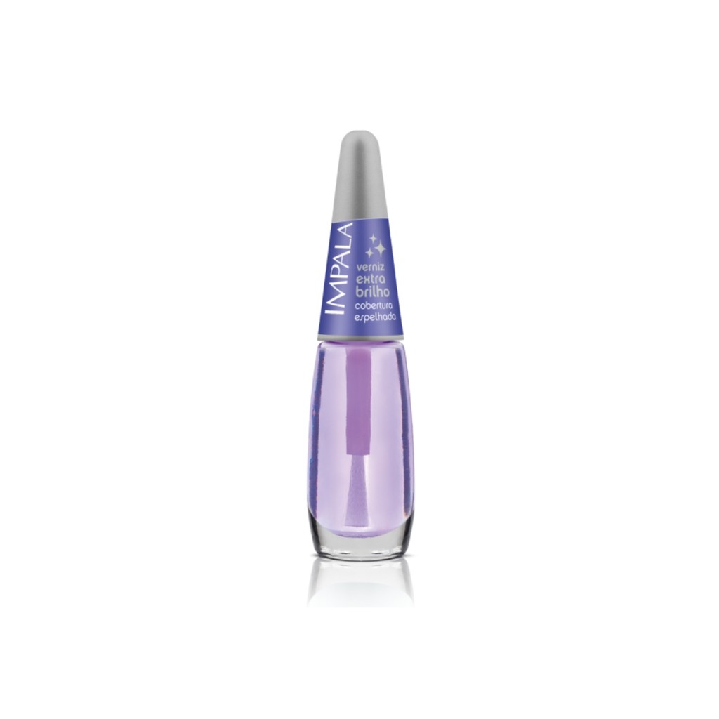 Esmalte Impala Base Verniz Extra Brilho Cobertura Espelhada