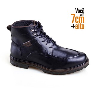 Bota Everest Alth Couro Rafarillo Aumenta Altura 7cm