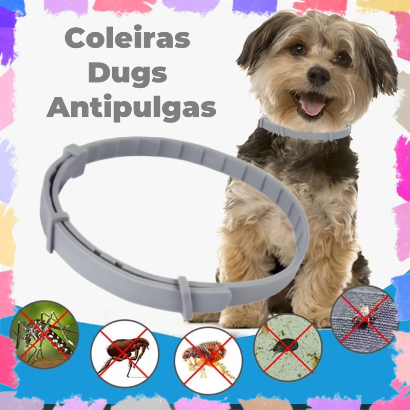 Coleira antipulgas para cães e gatos , Carrapatos Dug's Antipulgas Proteção Ajustável