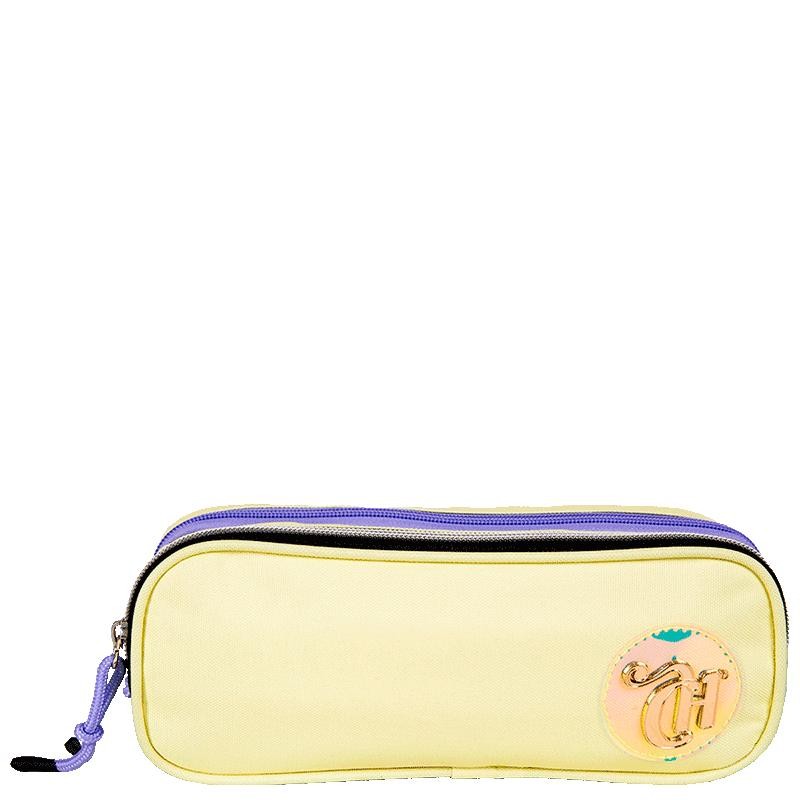 Estojo 2 Compartimentos Capricho Candy Popcorn - Amarelo em Oferta na Shopee