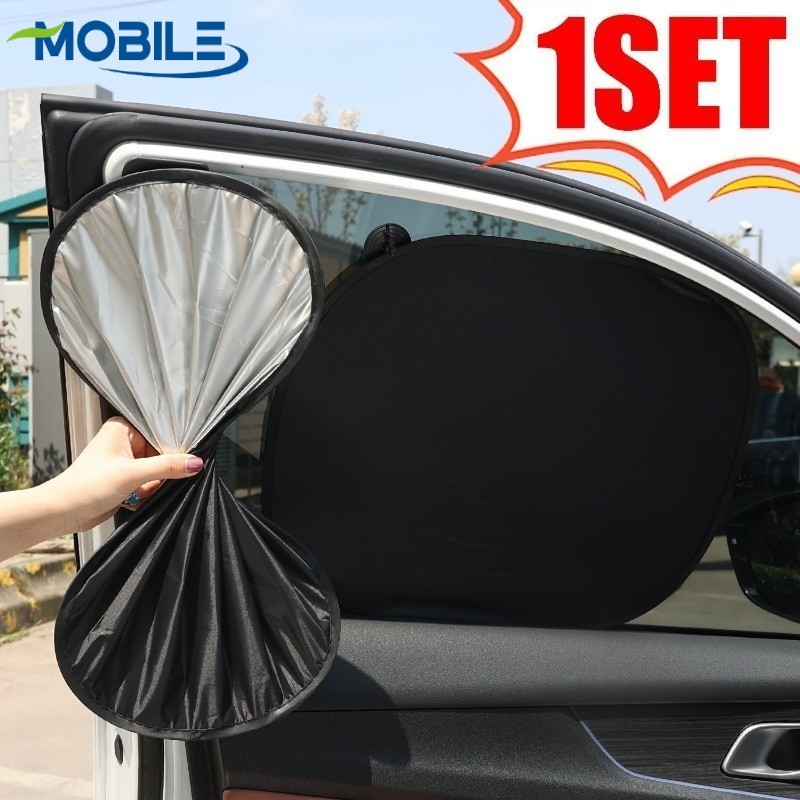 Proteção UV E Isolamento Térmico Para Janela Lateral Do Carro , Ajuste Universal De 45 X 37 Cm Com 4 Ventosas , Sombra A