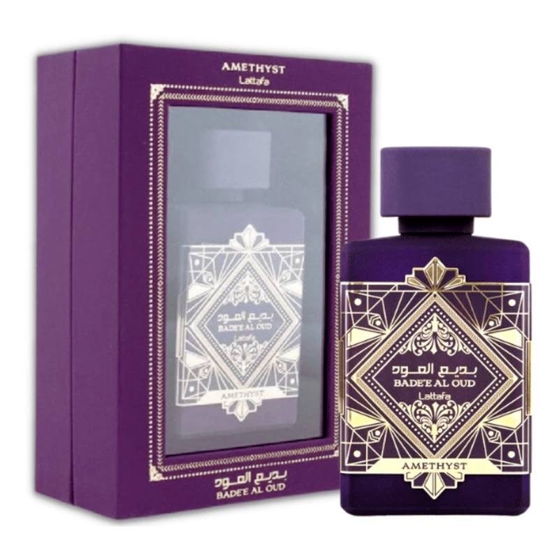 Badee Al Oud Amethyst EDP Lattafa 100ml em Oferta na Shopee