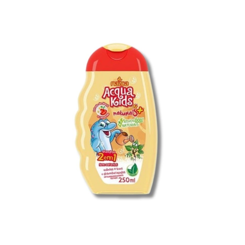 Shampoo Infantil Acqua Kids 250ml 2 em 1 Maçã e Camomila