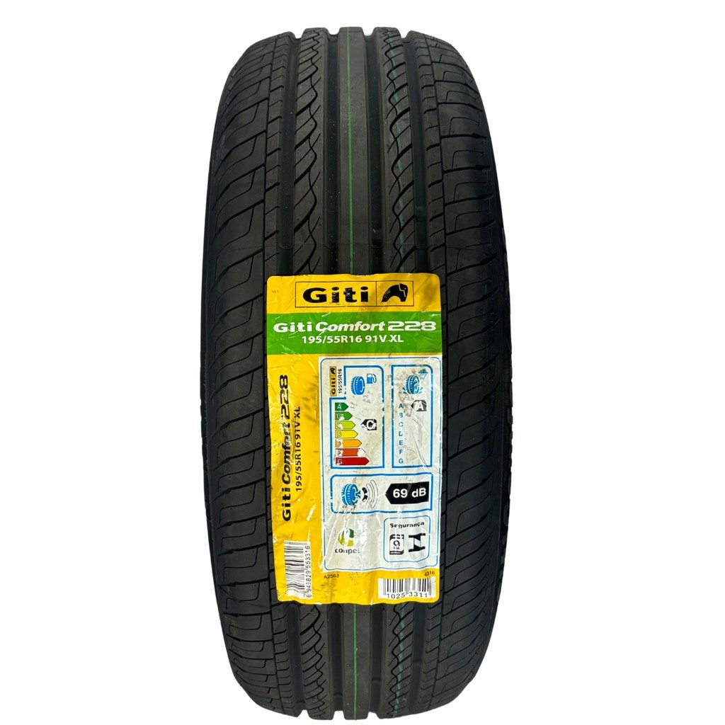PNEU 195/55R16 GITI GITICONFORT 228 91V XL POLO FIESTA em Oferta na Shopee