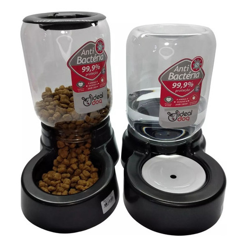 Bebedouro Cachorro Shitzu S/molhar Os Pelos+comedouro 02l+03 em Oferta na Shopee