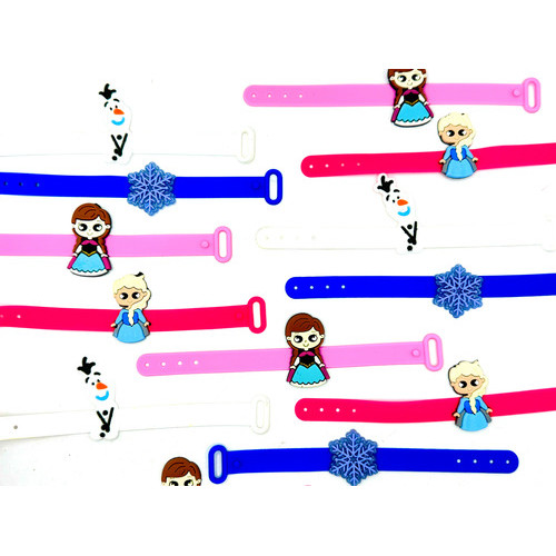 Pulseira Turma Frozen 10un Lembrancinha Olaf Elsa Ana Gelo Novidade