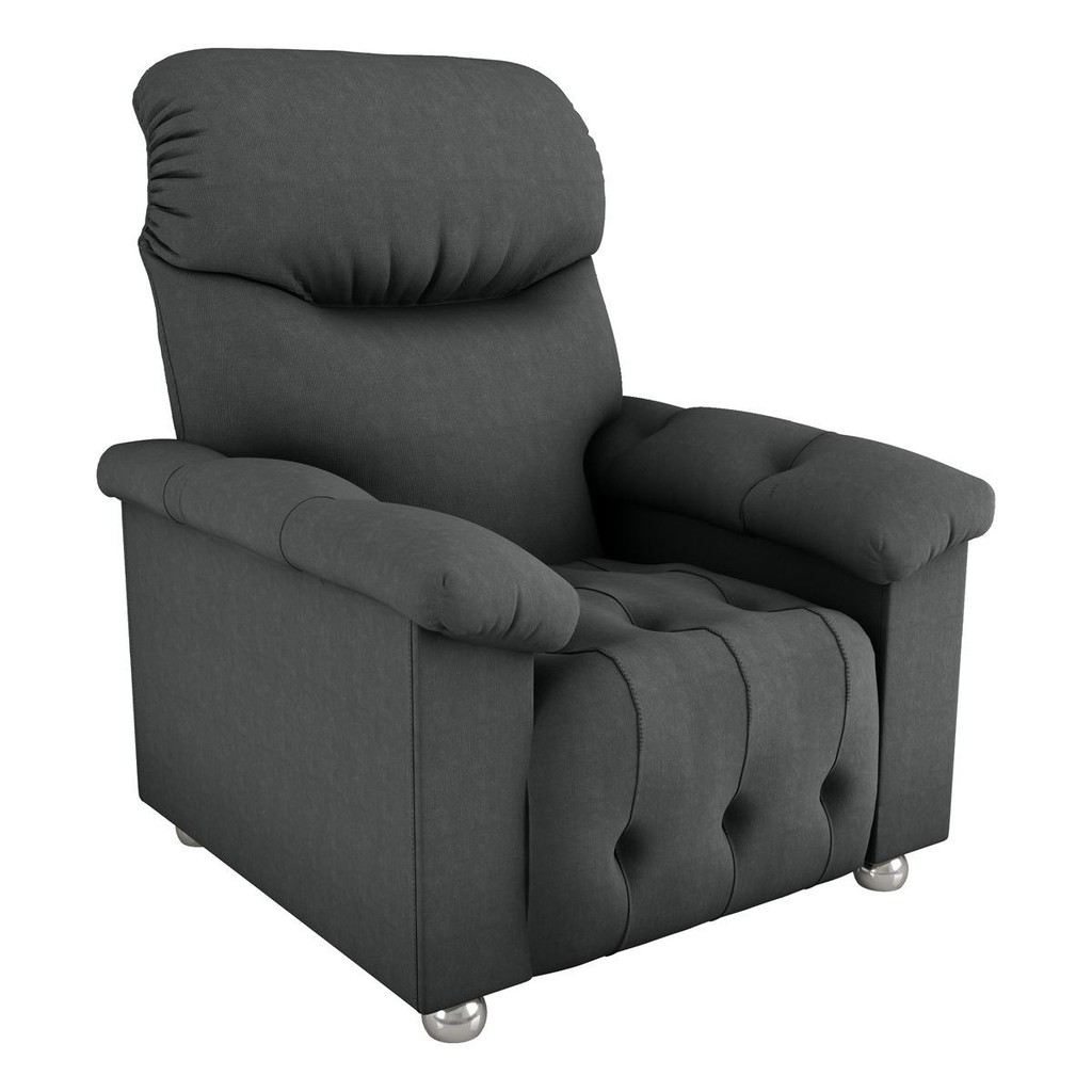 Poltrona Retrátil e Reclinável 83cm Tecido Suede Multimóveis CR45262 em Oferta na Shopee