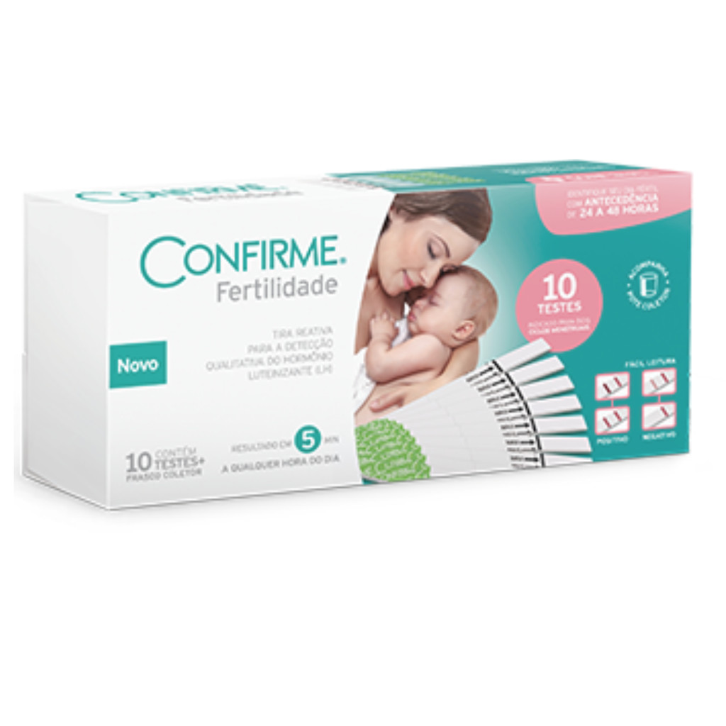 Teste Ovulação Confirme Fertilidade Feminino 10 Tiras Fértil