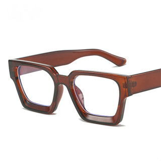 Novo Retro Quadrado Quadro Óculos Para Mulheres Moda Masculina Simples Lente Clara Designer De Alta Qualidade Ins Tendên em Oferta na Shopee