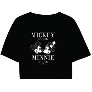 Cropped Feminino Preto Tumblr blogueira MICKEY MOUSE e  MINNIE MOUSE feminina manga curta em Oferta na Shopee