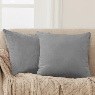 Almofada Suede 50x50cm Cinza em Oferta na Shopee