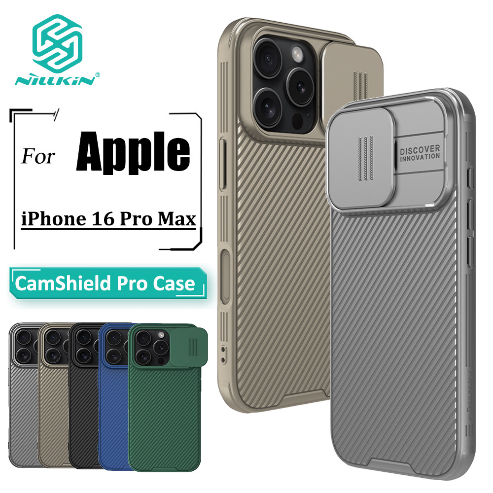 Nillkin CamShield Pro Caso De Telefone Para iPhone 16 Max & Câmera Slider Proteção Duro PC À Prova De Choque Capa Trasei em Oferta na Shopee