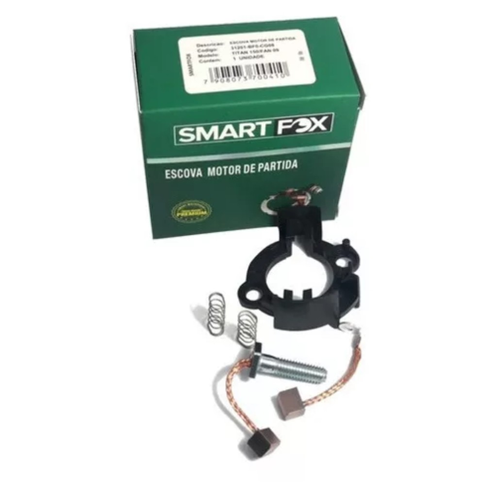 Escova Motor Arranque Partida Titan 150 Todas Fan 150 2009..... Titan Start Fan 160 Bros 150 06 A 08