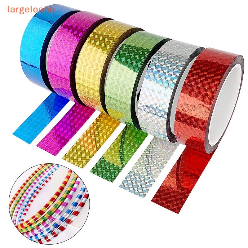 [largeloohb] 30M Anel De Ginástica Rítmica Decoração Horaphic Glitter Fita Artística Aros Vara Adesivos Flash DIY em Oferta na Shopee