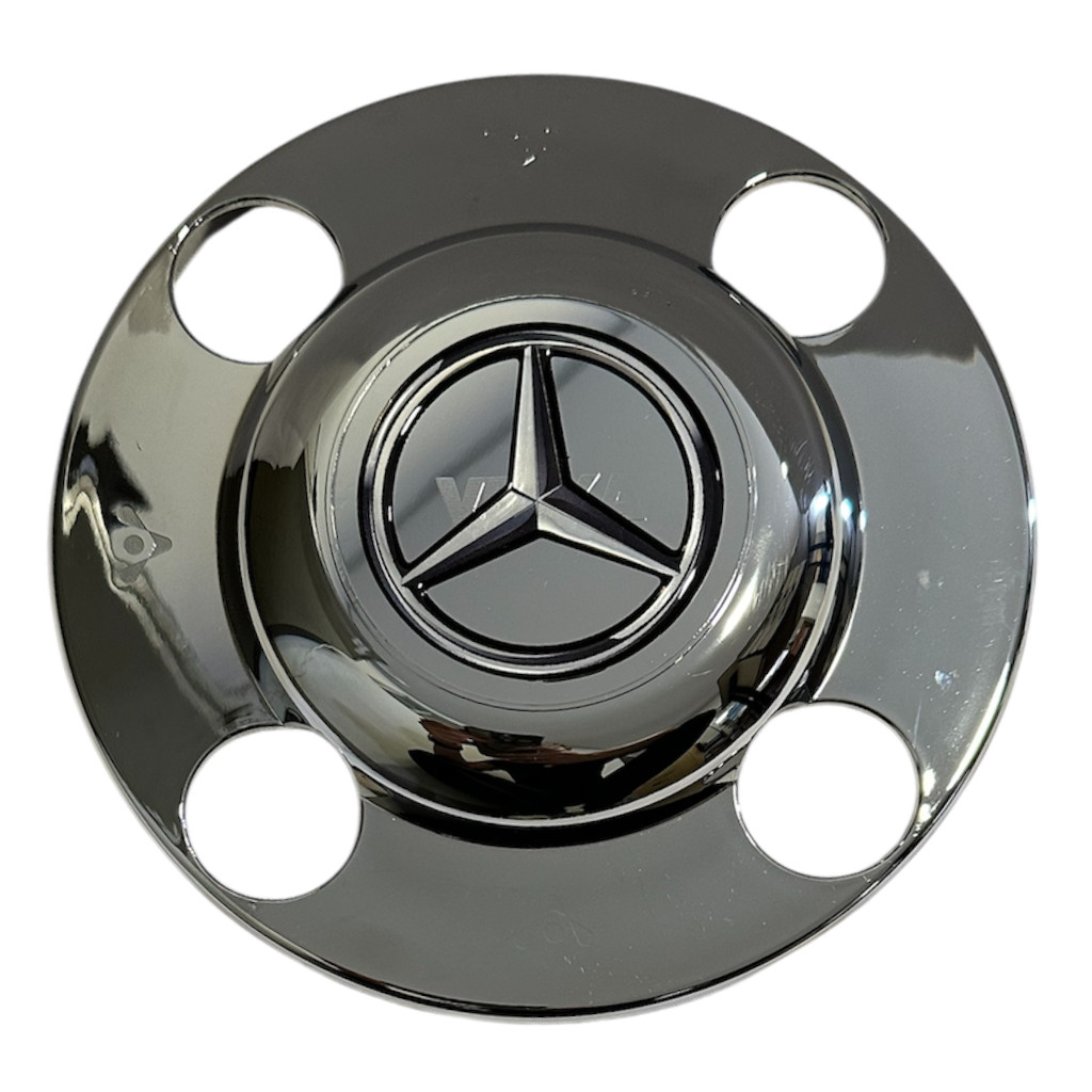 Sobre Tampa Cromada Cubo Traseira Truck MB Com Emblema em Oferta na Shopee